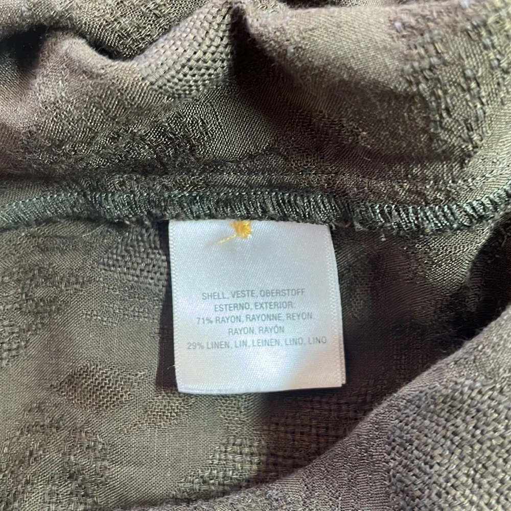 Anthropologie ECU Olive Green Shirt Dress Size XS - Picture 13 of 15